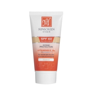 کرم ضد آفتاب مای spf60 مدل رنگی مناسب پوست نرمال و خشک حجم 50 میل 