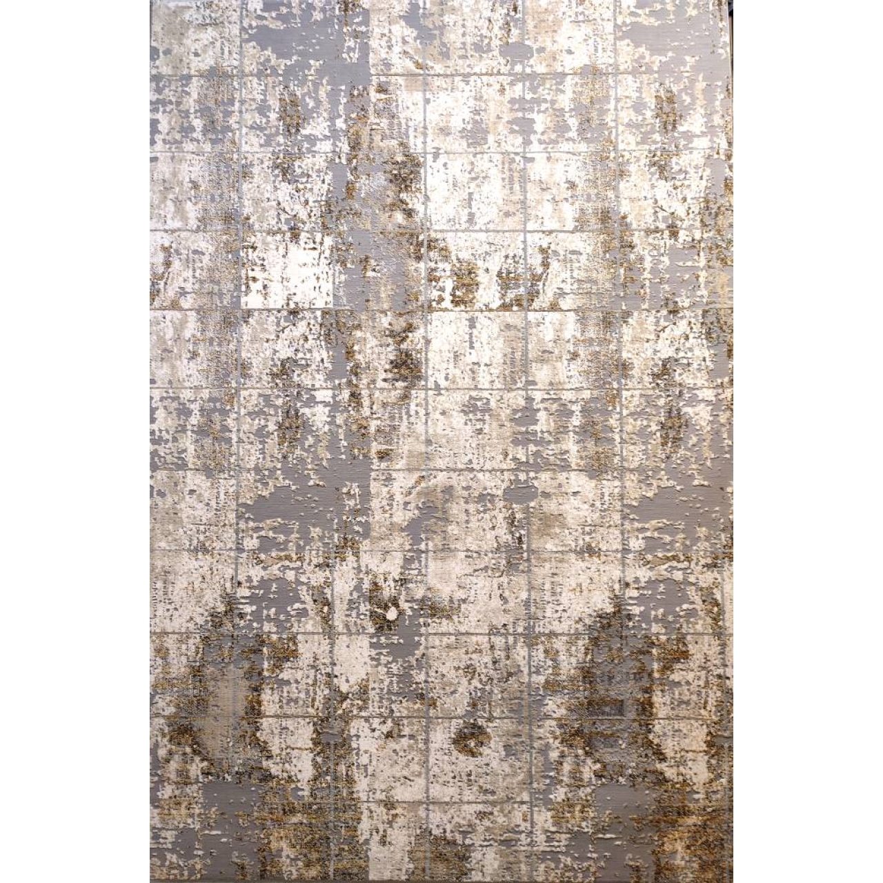 فرش ماشینی سیزان طرح ۴۱۰۱۶ نقره ای مدرن