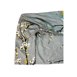 ست کاور لحاف زیپدار یکنفره 3 تکه Cheshik مدل زنبق به همراه گیره نگهدارنده لحاف