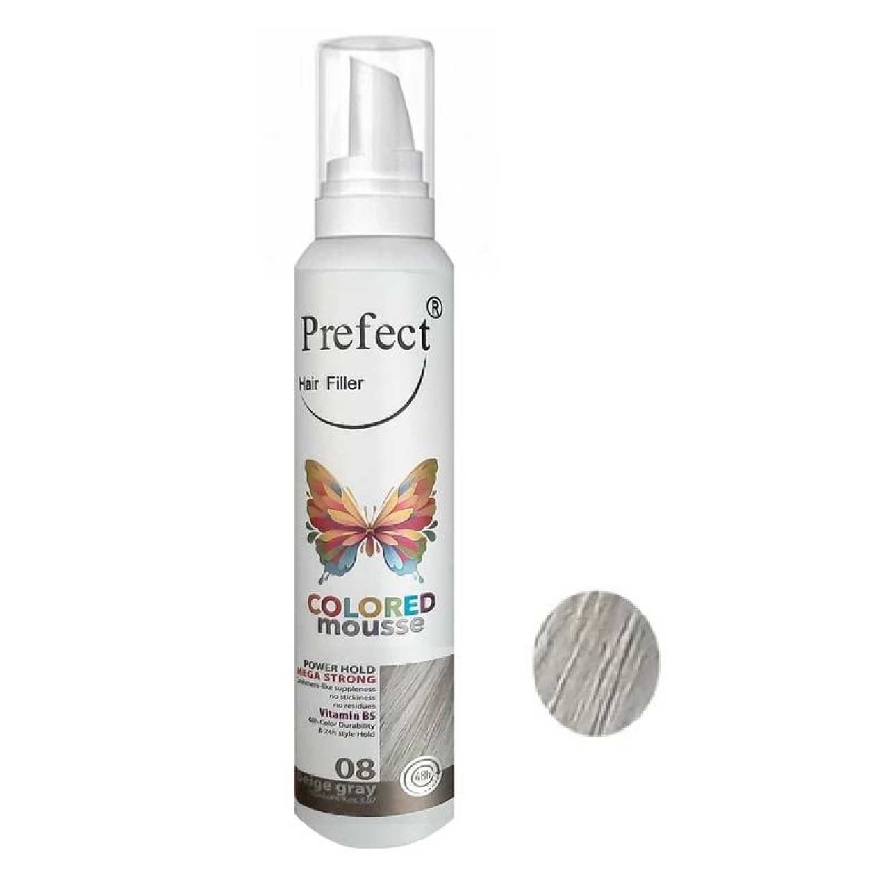 موس مو پرفکت هیر فیلر شماره 08 حجم 150 میلی لیتر رنگ بژ دودی