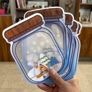 زیپ کیپ طرح برفی بسته پنج عددی