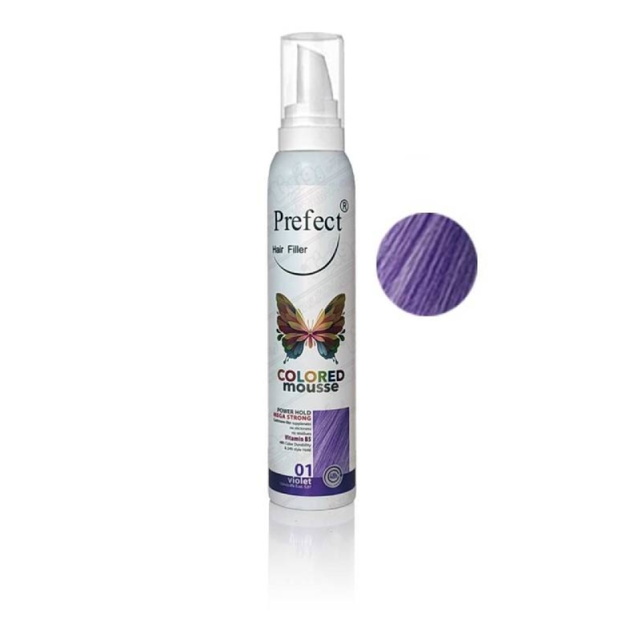 موس مو رنگی فانتزی موقت پرفکت Prefect رنگ بنفش 01 حجم 150 میلی لیتر
