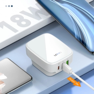 شارژر دیواری 32 وات الدینیو مدل Q334 به همراه کابل USB-C