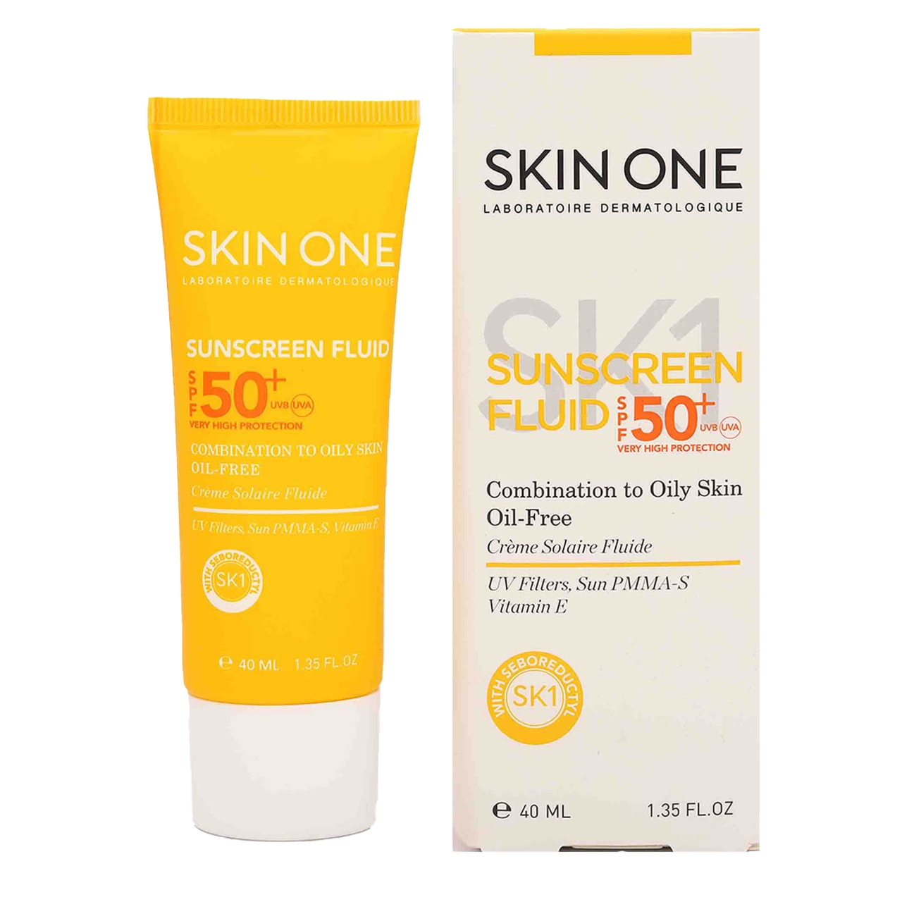 ضد آفتاب اسکین وان مدل فلویید SPF50 مناسب پوست چرب حجم ۴۰ میلی لیتر