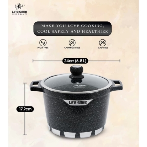 قابلمه آش گرانیتی لایف اسمایل FLCMRDP-24F سایز24