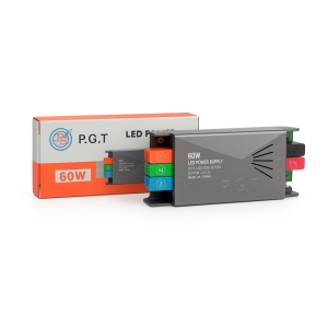 آداپتور لاینری 12 ولت  5 آمپر پی جی تی مدل 60 وات