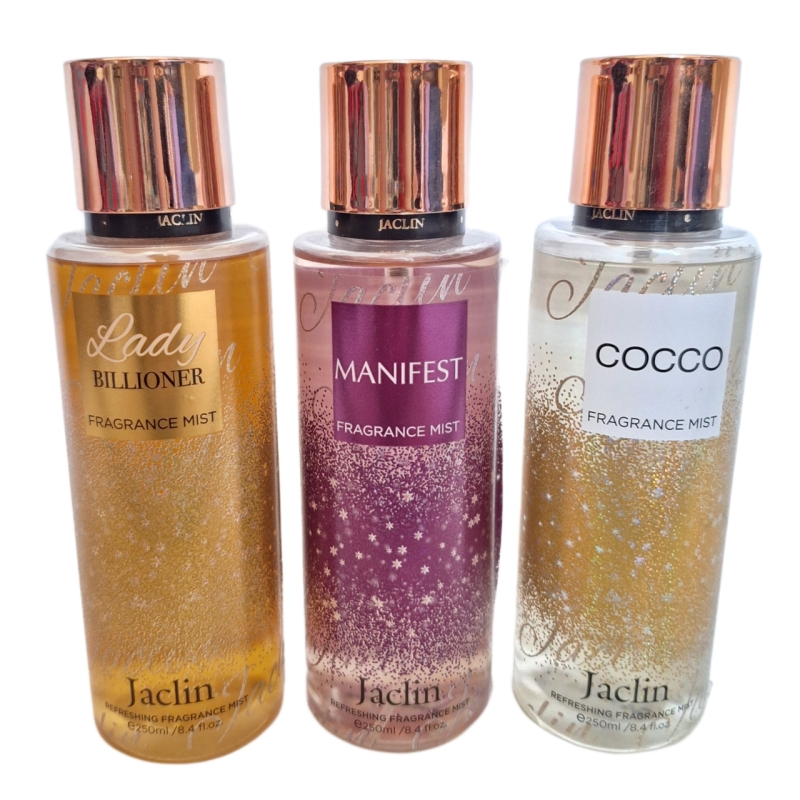 پک اقتصادی سه عددی بادی اسپلش های زنانه ژاکلین مدل کوکوشنل, مانیفستو, لیدی میلیون حجم 250میل