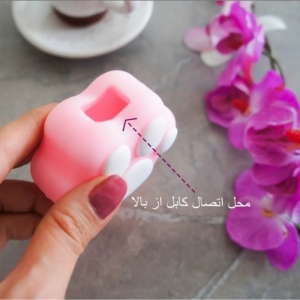 محافظ کابل طرح پنجه گربه به همراه محافظ شارژر دیواری 25 وات سامسونگ مجموعه 3 عددی