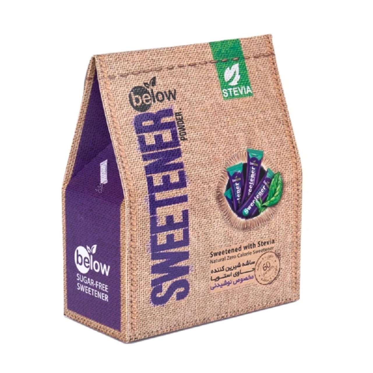 شیرین کننده نوشیدنی کم کالری بیلو 60 عددی