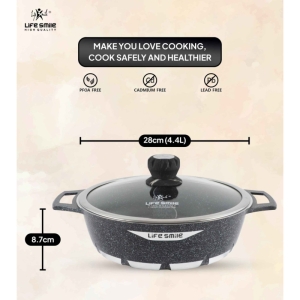 ماهیتابه دو قسمتی سایز 28 لایف اسمایل مدل FLCMHP-28