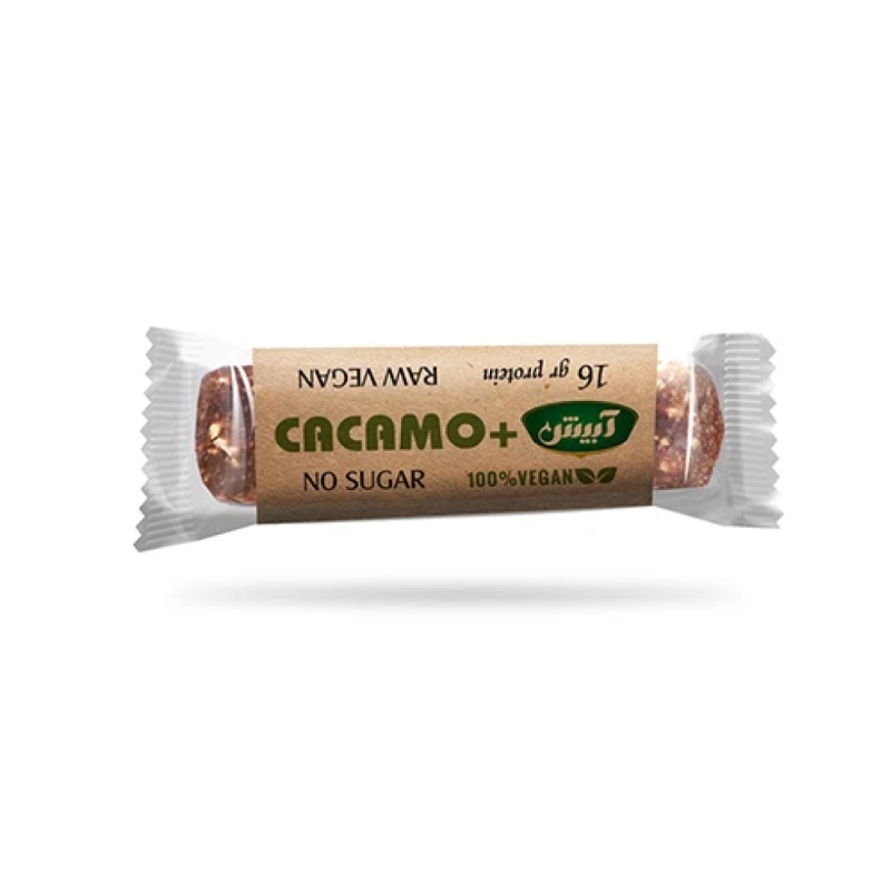 پروتئین بار وگان کاکاموپلاس آبیش حجم 40 گرم