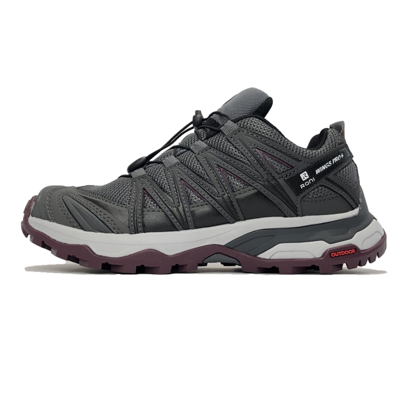 کفش روزمره زنانه رونی مدل وینگز پرو 6 طرح سالامون طوسی تیره