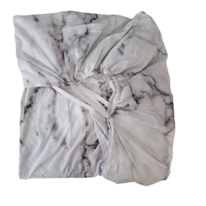 ملحفه روتختی کشدار دونفره 3تکه Cheshik مدل مرمر سایز 160*200 سانتی متر