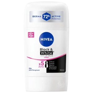 مام صابونی زنانه نیوا Nivea Black & White Clear حجم 50 میلی لیتر