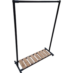 رگال لباس کف چوبی یک طبقه مدل فلزی عرض 150