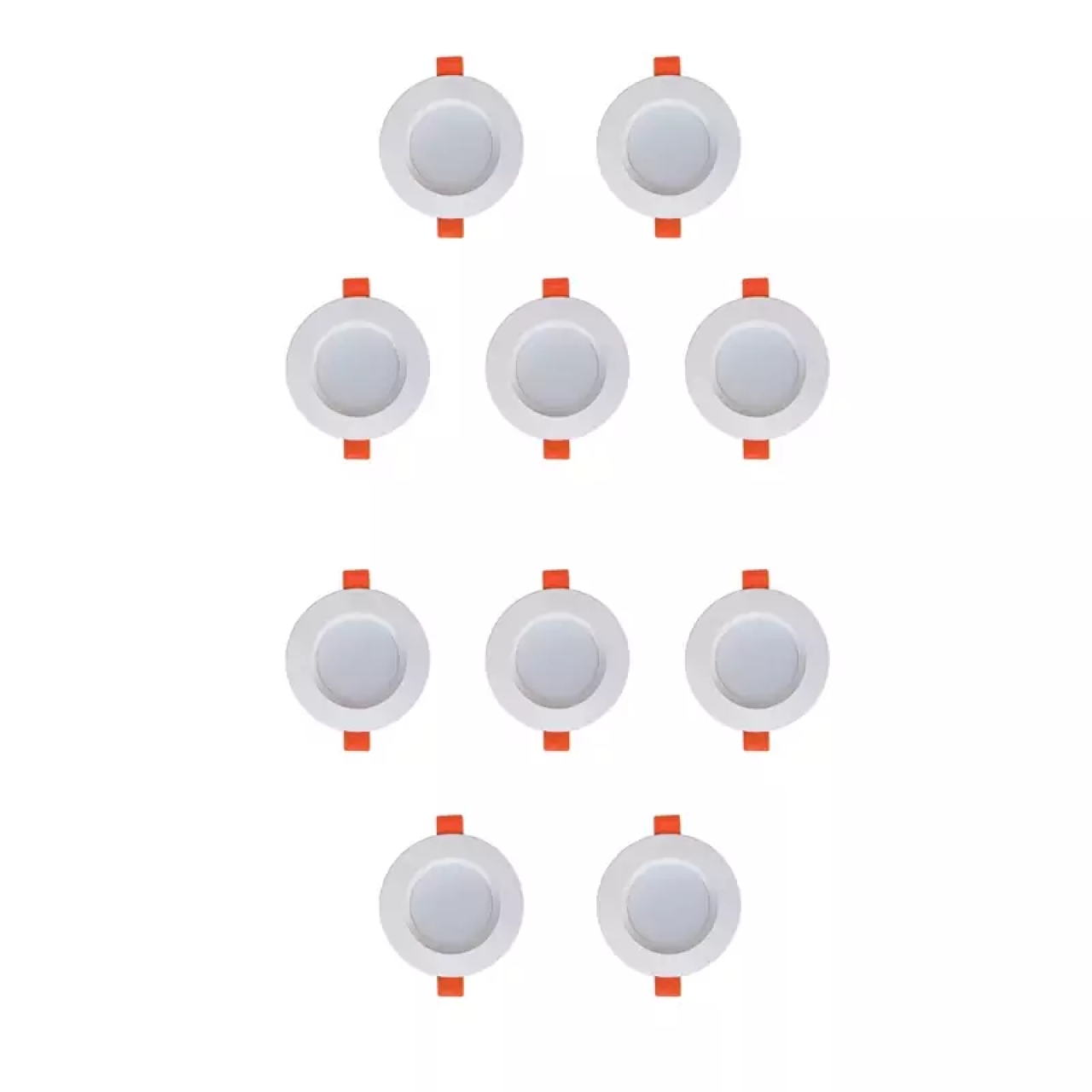 چراغ هالوژن 7 وات رسانور مدل گرد توکار بسته 10 عددی