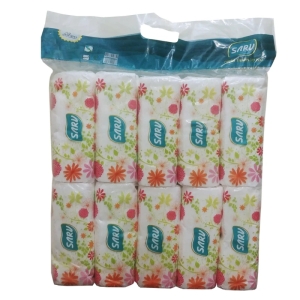 دستمال کاغذی 100 برگ سرو طرح پیچک بسته 10 عددی