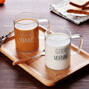 لیوان پیرکس مدل گودمورنینگ گنجایش 350 میل