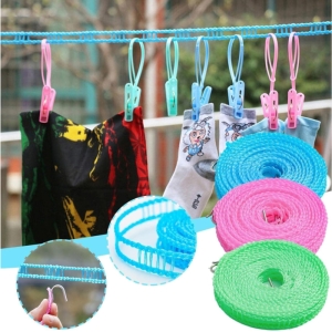 بند رخت قلاب دار مدل 3 متری