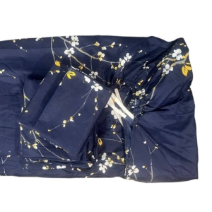 ست کاور لحاف دونفره و ملحفه کشدار به همراه روبالشی Cheshik مدل زنبق