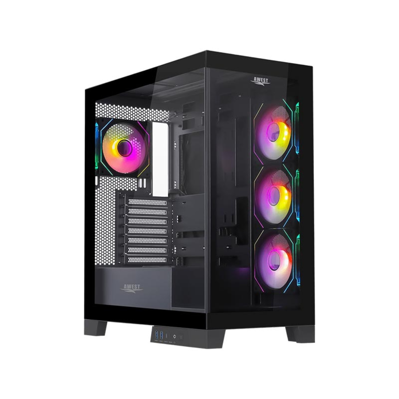 کیس کامپیوتر گیمینگ اوست مدل GT-AQ16-MB