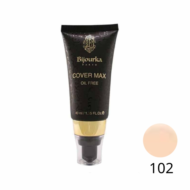 کرم پودر تیوپی بیجورکا 40 میل شماره 102 Bijourka Foundation