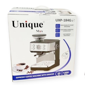 اسپرسو ساز و آسیاب قهوه یونیک مدل UXP_184G