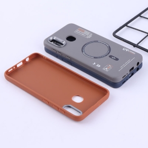 کاور چرمی ژله ای Leather طرح مگ سیف مناسب برای گوشی سامسونگ Galaxy A20 / A30
