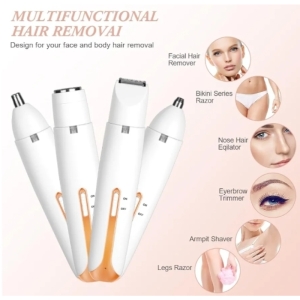 شیور و موزن چندکاره زنانه ۴in1 مدل SH-W-4IN1-WHT-001