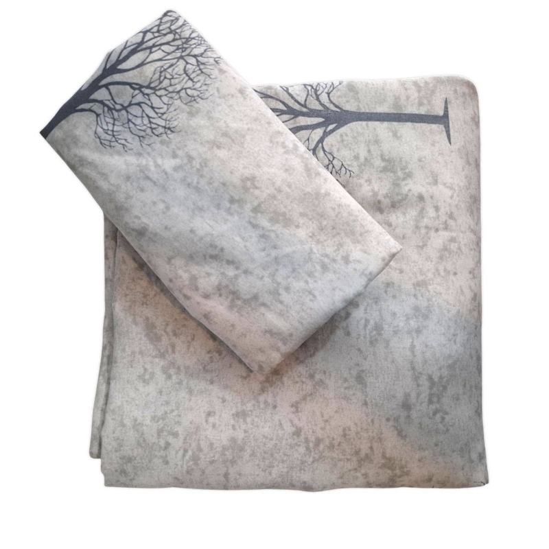 سرویس ملحفه کشدار تک نفره و روبالشی Cheshik مدل بیشه سایز 90*200 سانتی متر