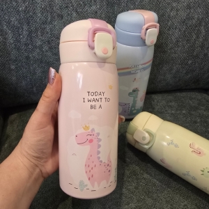 قمقمه فلاسک طرح دایناسور گنجایش 0.450 لیتر کد 01