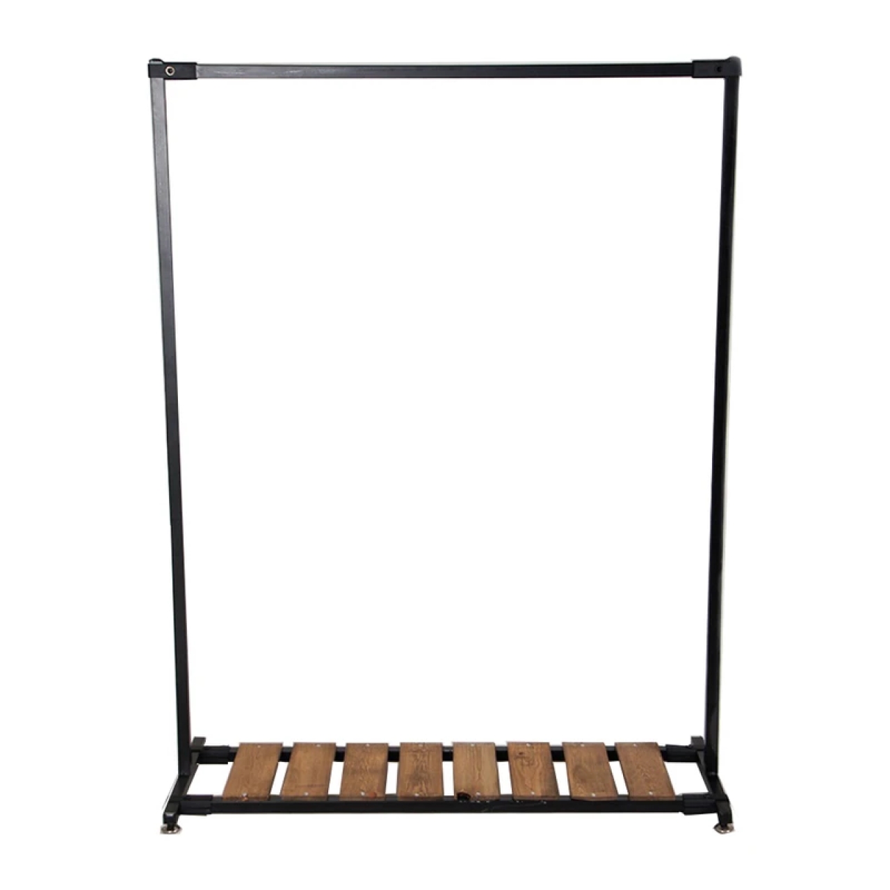 رگال لباس کف چوبی یک طبقه مدل فلزی عرض 150