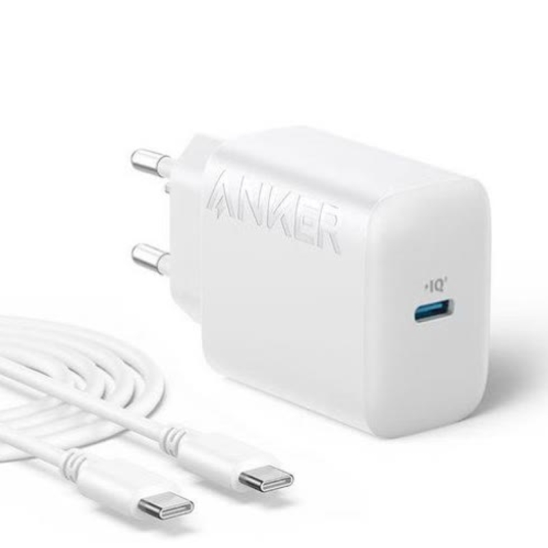 شارژر دیواری انکر 20 وات مدل B2347 به همراه کابل Type-C