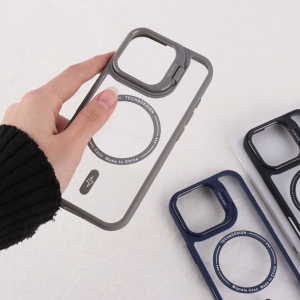 کاور PC مگ سیف Case.Pro استندشو با محافظ لنز رینگی مناسب برای گوشی آیفون iPhone 16 Pro