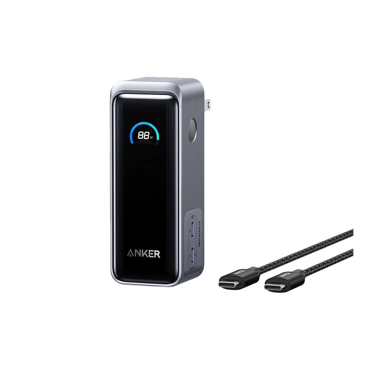 شارژر و پاوربانک انکر با ظرفیت ۹۶۰۰ میلی آمپر مدل Anker Prime Power Bank 65W 