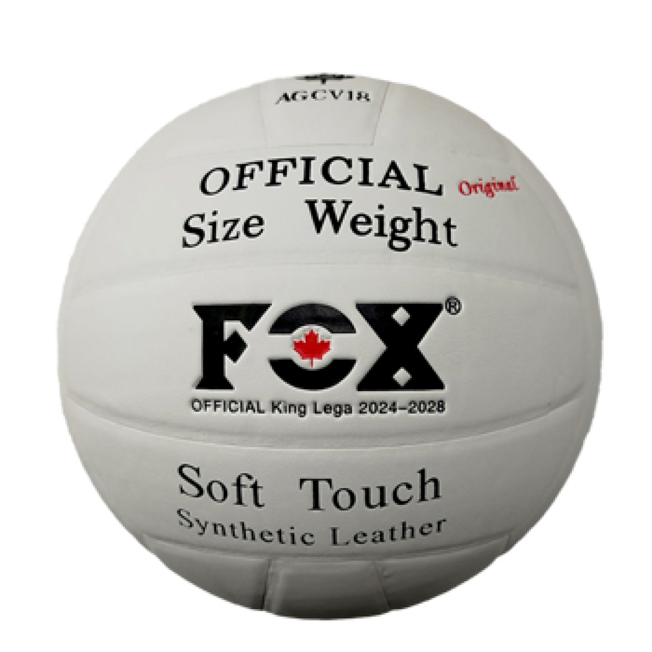 توپ والیبال فاکس مدل تمام سفید به همراه سوزن و تور