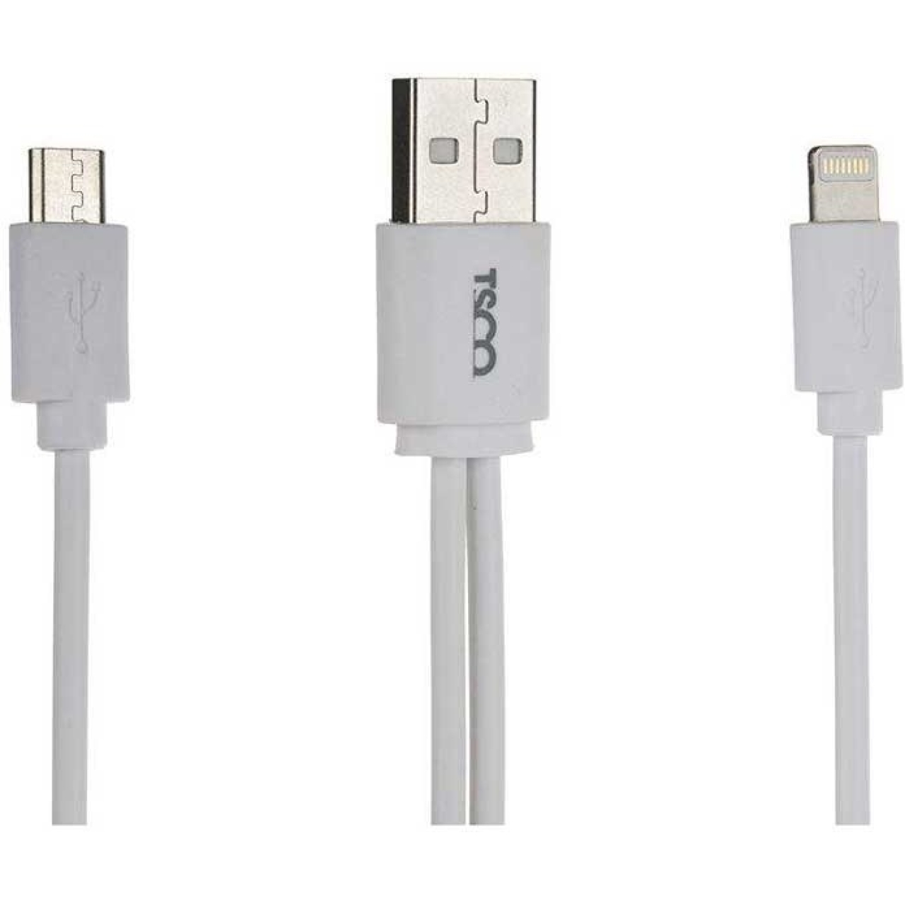 کابل تبدیل USB به micro لایتنینگ تسکو مدل TC-A28 طول 20 سانت