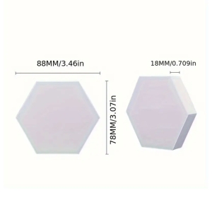 چراغ دیواری گیمینگ مدل کندویی 6 عددی RGB