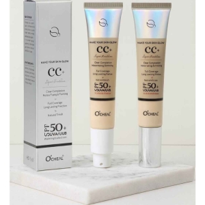 کرم ضد آفتاب رنگی اوچیل SPF 50 مدل +CC وزن 30 گرم شماره 02 بژ طبیعی
