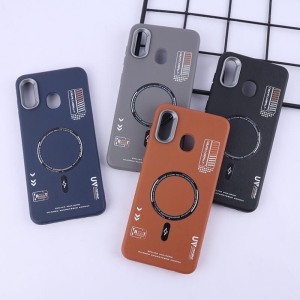 کاور چرمی ژله ای Leather طرح مگ سیف مناسب برای گوشی سامسونگ Galaxy A20 / A30
