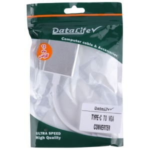 مبدل تایپ سی به VGA دیتا لایف مدل Data Life Type C to Vga