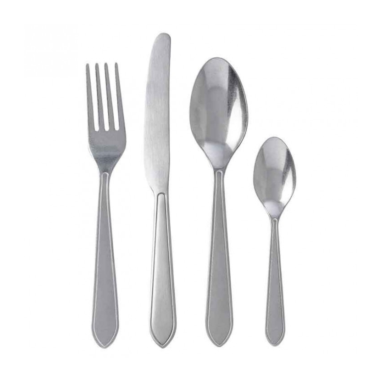 قاشق چنگال و کارد 16 تکه ایکیا مدل IDENTITET