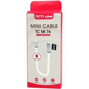 کابل تبدیل USB به لایتنینگ تسکو مدل TC Mi 76 طول 20 سانت