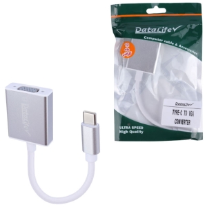 مبدل تایپ سی به VGA دیتا لایف مدل Data Life Type C to Vga