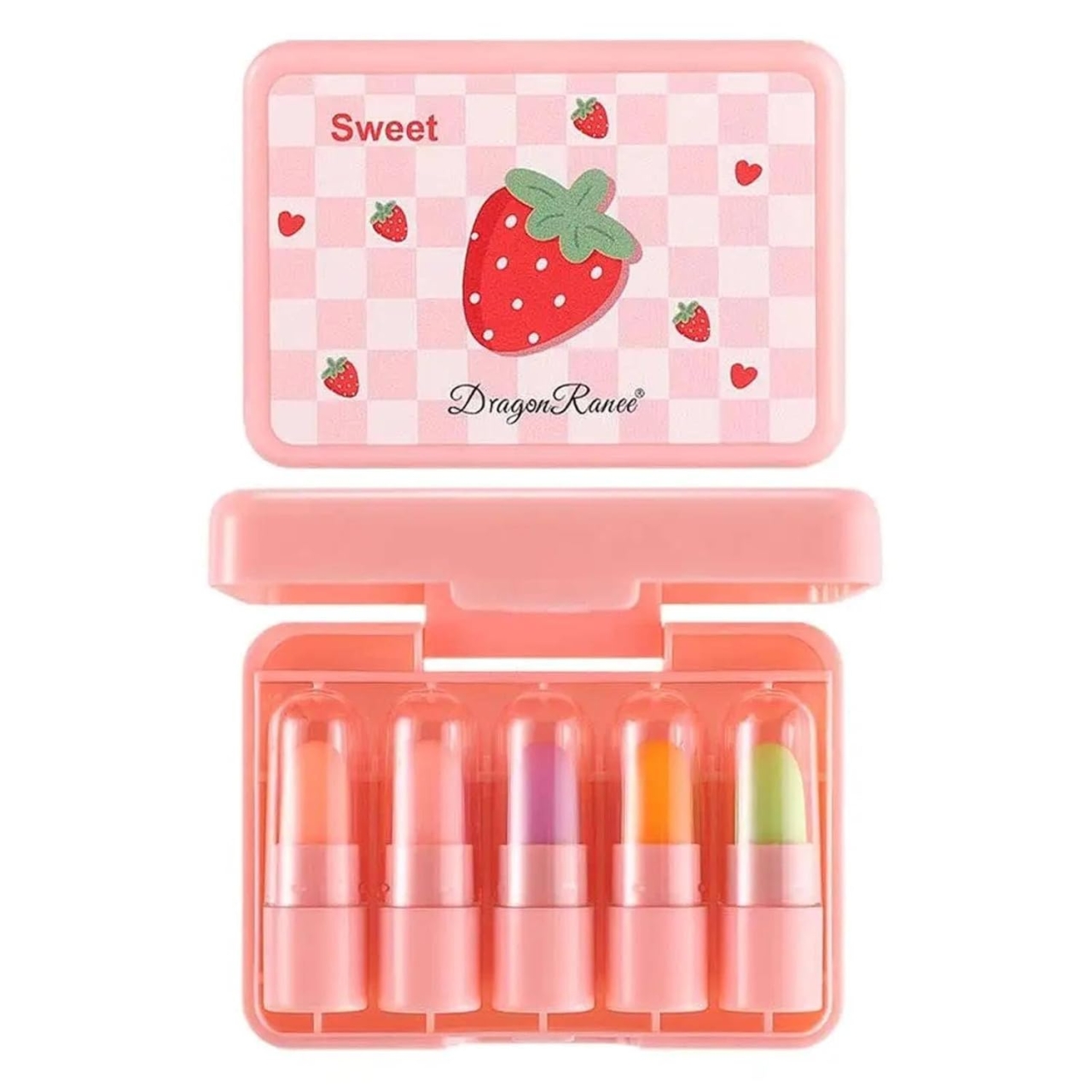 بالم لب دراگون رانی مدل توت فرنگی بسته 5 عددی