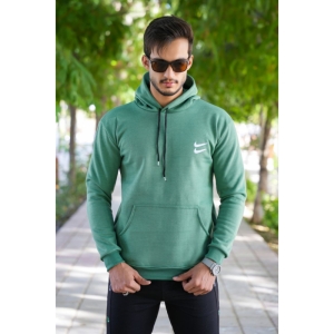 هودی اسپرت بیسیک سه نخ داخل کرکی رنگ سبز
