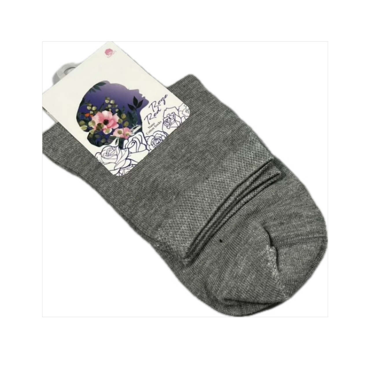 جوراب زنانه نیم ساق دیاکو نانو کد 4 - رنگ طوسی