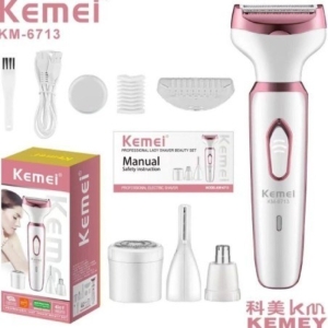 ست اصلاح موی بدن بانوان 4 کاره کیمی مدل KM-6713