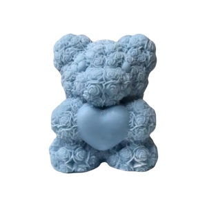 شمع مدل خرس تدی گلدار