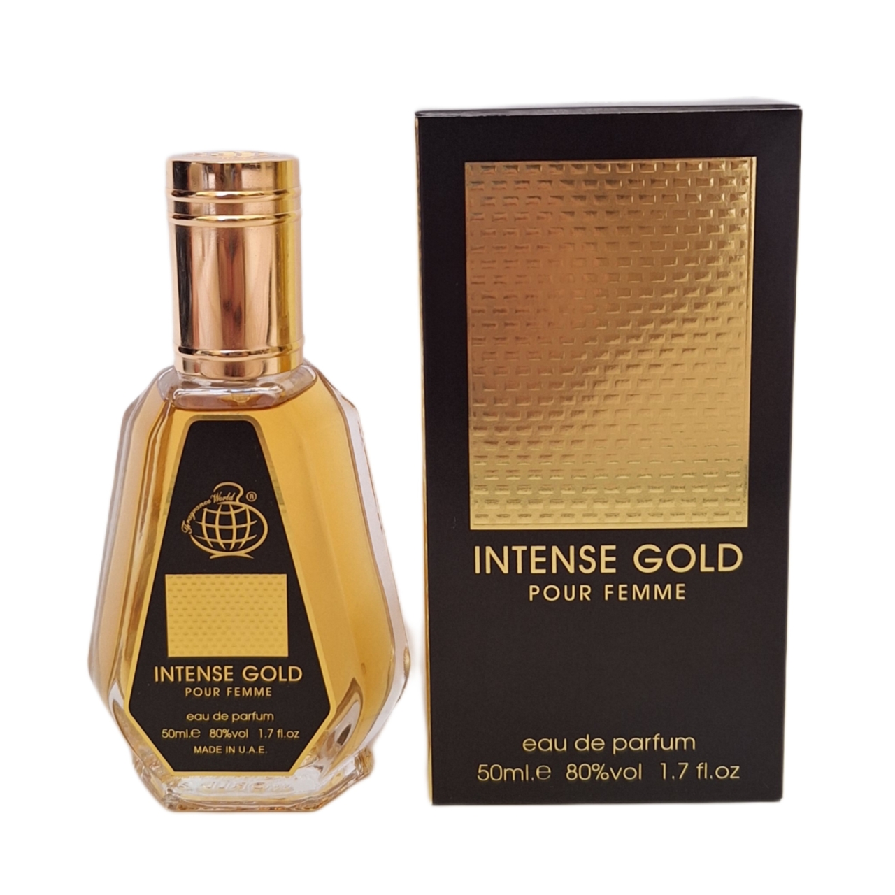 ادو پرفیوم زنانه فرگرانس ورد مدل اینتنس گلد حجم 50 میل